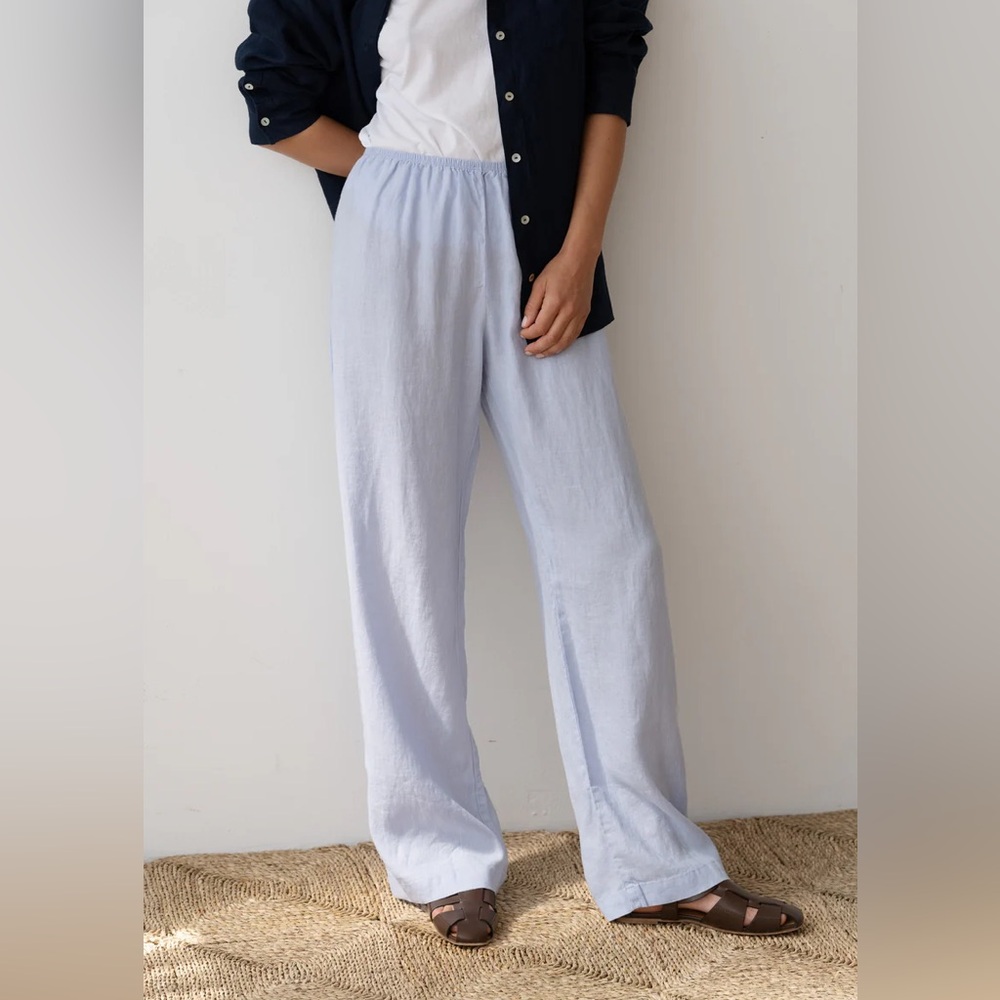 SOLD Donni Linen Simple Pant - Picture 3 of 6